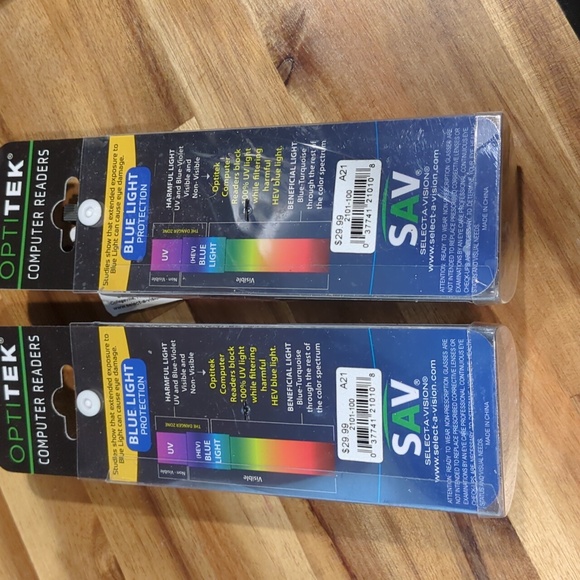 Optitek +1.00 Blue light Advanced technology readers A21 NWT - Picture 5 of 11